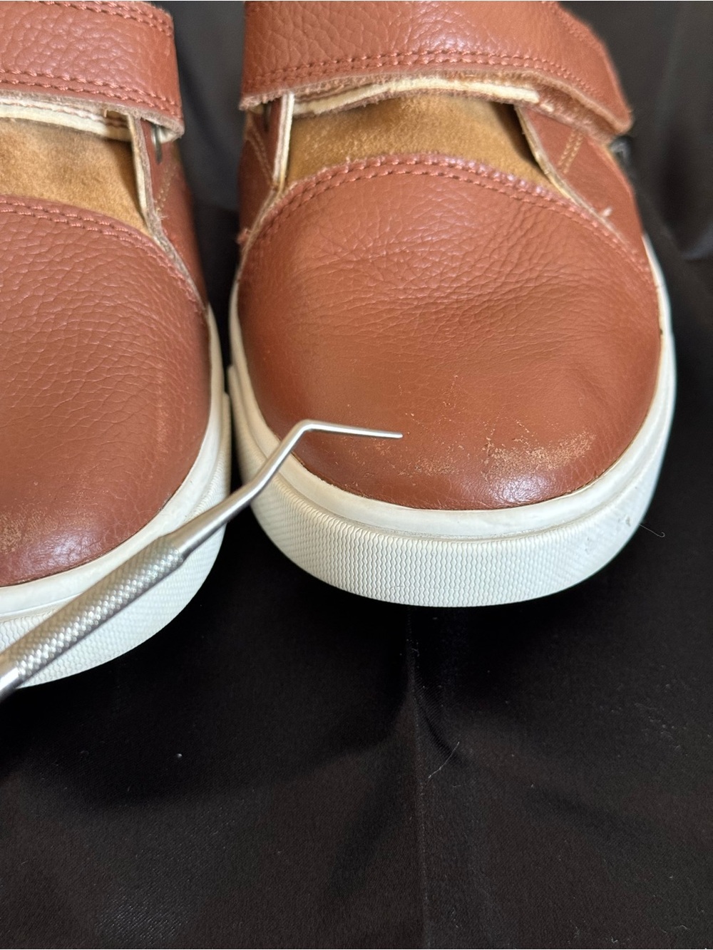 UGG Kids Rennon II Brown Leather High Top Sneaker Boots Size 3 - Picture 5 of 11
